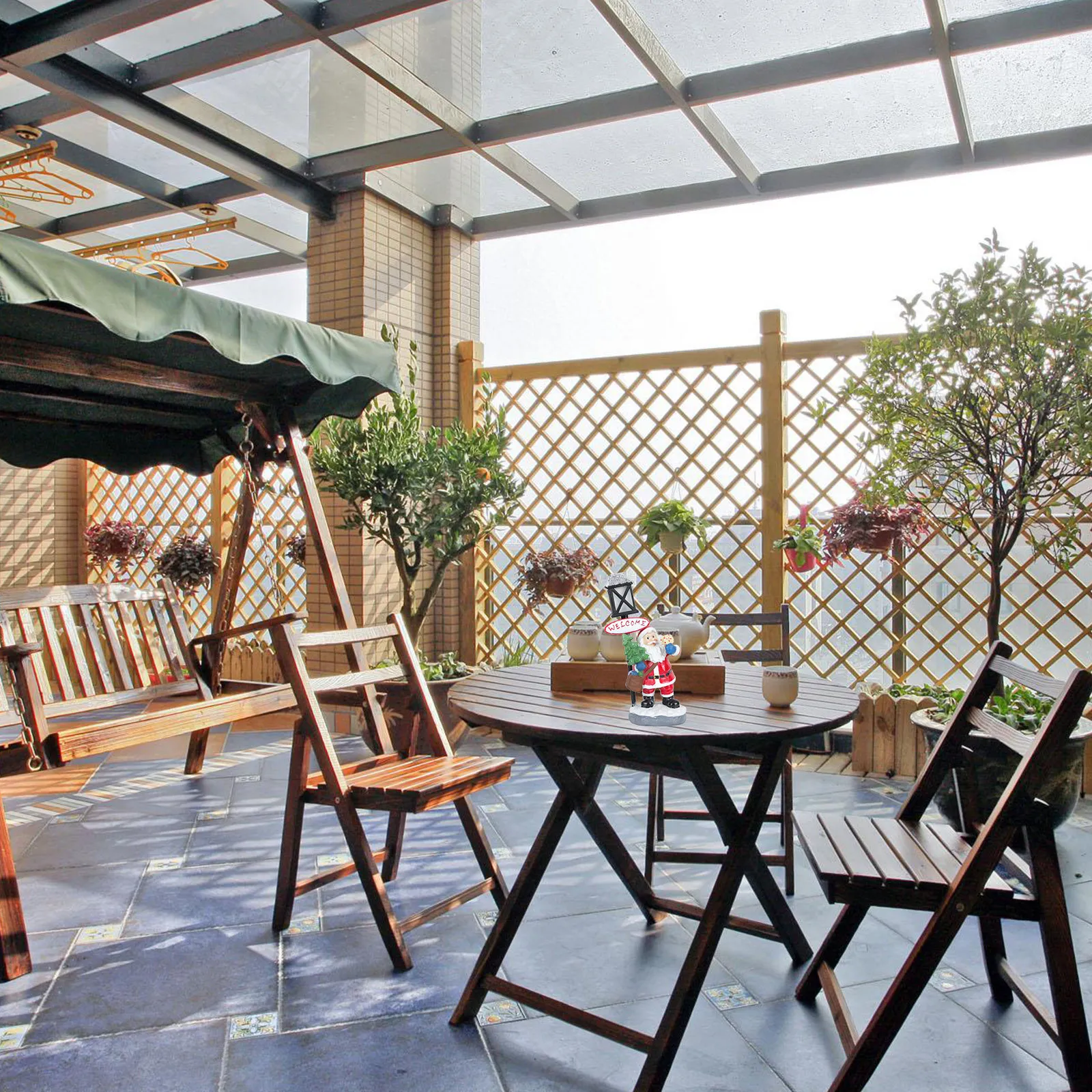 1 قطعة عيد الميلاد سانتا كلوز ليلة مصباح الإبداعية الراتنج عيد الميلاد زخرفة منضدية ديكور متوهجة مهرجان الديكور عيد الميلاد الحرف #1