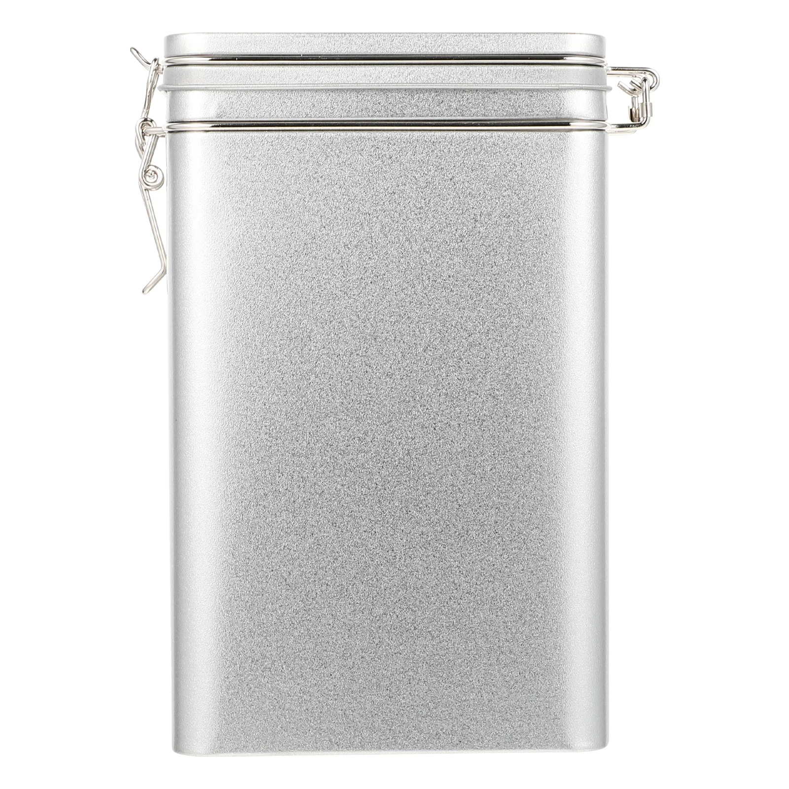 Premium 1PC Sealing Can Storage Container for Coffee Bean Candy and More Silver Tinplate Jar with Delicate Design