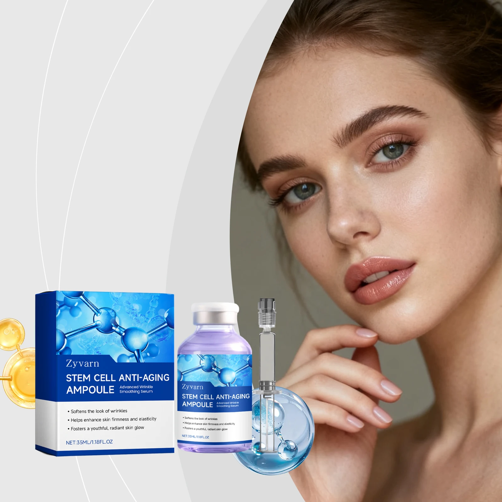 35ml Stem Cell Skin  Rejuvenates Essence For Shrink Pore Reduces Fine Lines Anti-Aging Firming Wrinkles Face Skin Care