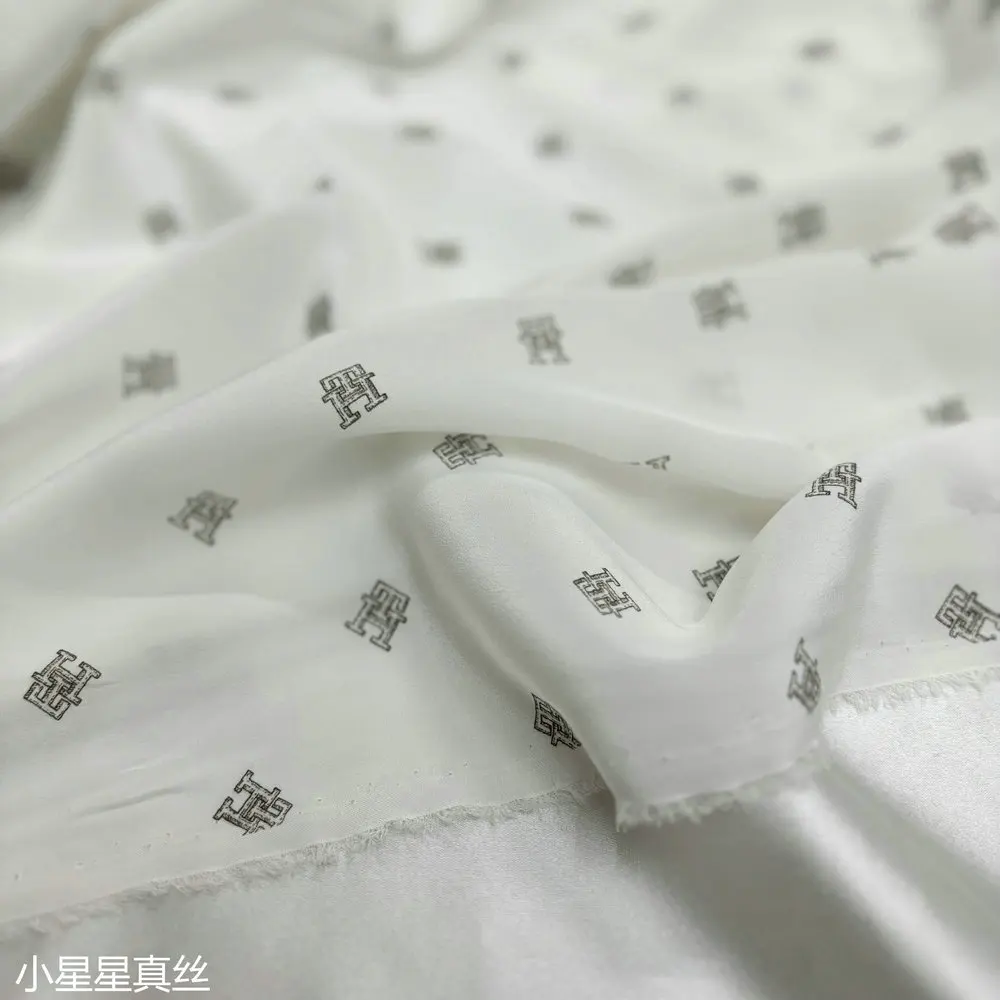 Chinese Silk Silk Silk White Micro-Transparent Silk Crepe De Chine Fabric Silk Shirt Skirt Fabric Soft Summer