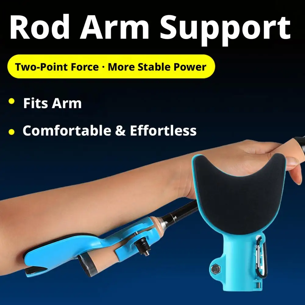 Fishing Rod Arm Rest Anti Slip Forearm Bracket Forearm Support Labor Saving Lure Fishing Grip Accessory