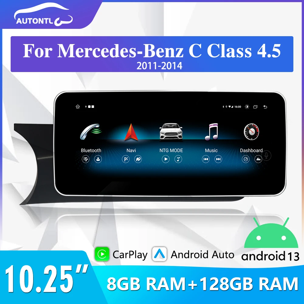 For Mercedes Benz C Class NTG 4.0 2011 2014 Multimedia Android Car Radio Automotive Headunit Monitor Carplay Navigation Upgrade