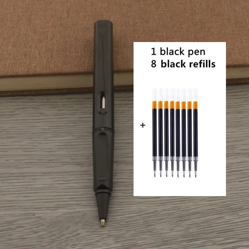 Ballpoint Pen Kit with 8 Refills 0.5mm (Black/Blue/Red) image