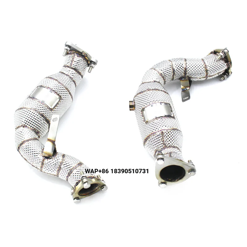 

Factory Outlet Stainless Steel Tuning Exhaust Downpipe Header for S4/S5 B8/B8.5 3.0T 2013-2019 Car Exhaust Pipe