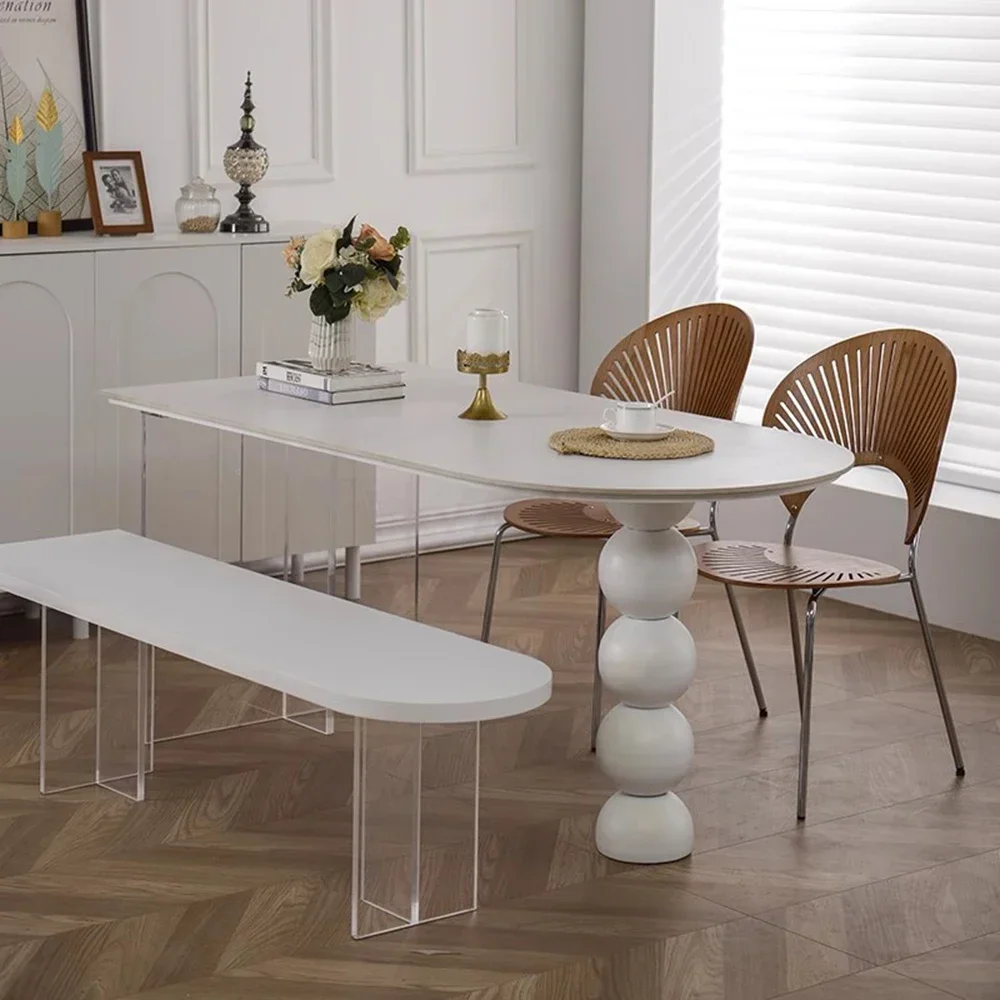 White Nordic Dining Tables Chairs Legs Aesthetics Makeup Modern Kitchen Green Dining Tables Unique Cheap Bureau Home Furniture