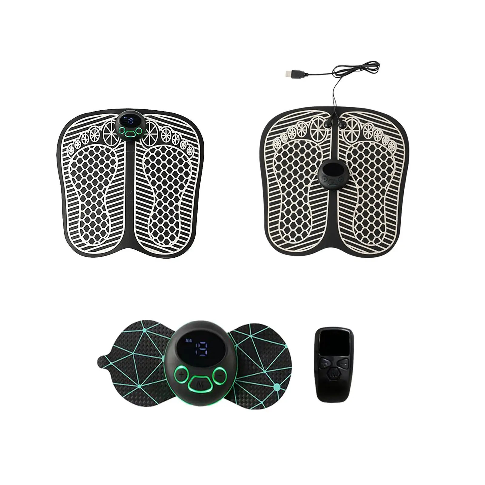 

Foot Massage Pad Gifts for Women Men Easy to Use Relaxation Massage Tool 8 Modes 19 Levels EMS Foot Massage Mat