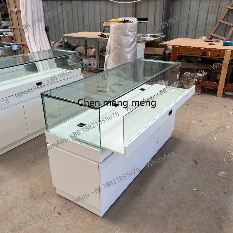 G153 Factory Direct Sales Jewelry Glass Display Cabinet Designer Memorial Hall Exhibition Podium Commercial Furniture