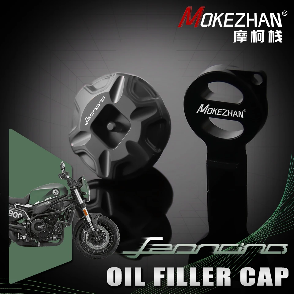 Motorcycles Anti theft Engine Oil Filler Cap Cover Accessories For Benelli Leoncino 250 500 800 BJ250 Trail Leoncino800 2024+