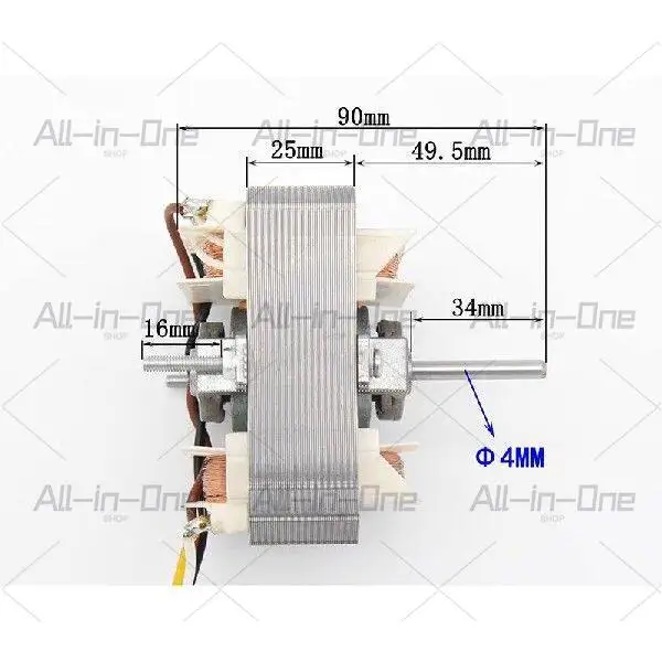 YJF6825 220v 50HZ F CCW Hood Pole Motor Range Hood Fan Motor Replacement Oven Motor Air Frye YJF6830 YJF6840