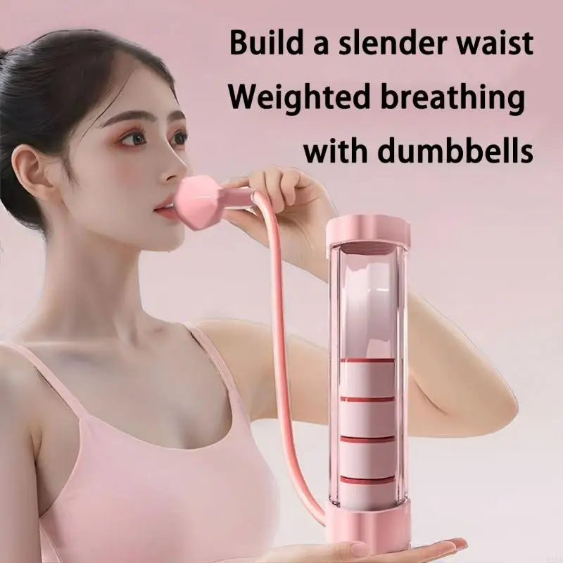  Portable Breathing Trainer Device Adjustable Breathing Dumbbell Enduring