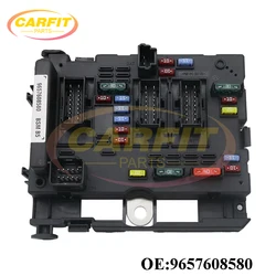 High Quality New OEM 9657608580 6500Y1 6500Y0 Fuse Box Assembly For Citroen C3 C5 C8 Xsara Peugeot 206 307 406 807 Auto Parts