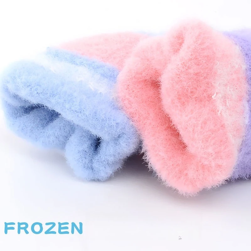 قفازات مينيسو ديزني للأطفال، قفازات دافئة للفتيات بخمسة أصابع، قفازات Aisa للفتيات ذات الأصابع المقسمة، شاشة لمس محبوكة