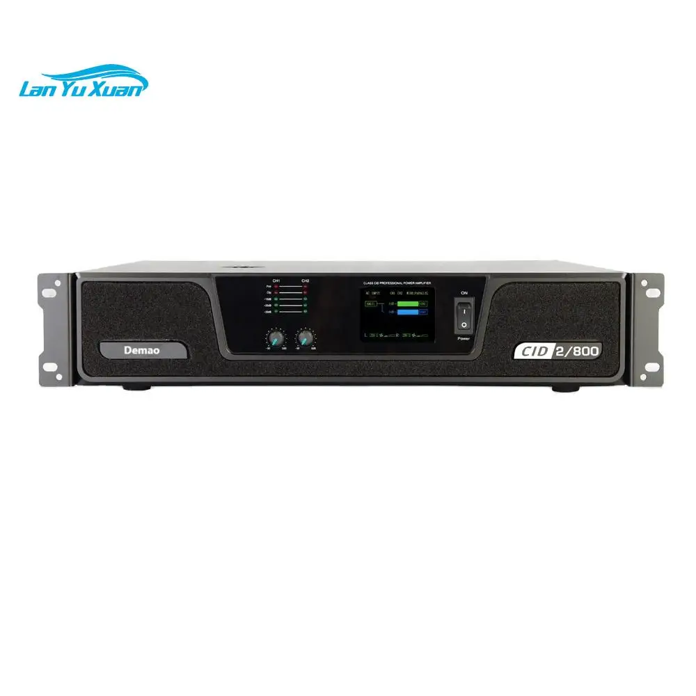 

Demao CID2-800 800-watt ClassH Bridge Mode Audio Power Amplifier With LED Display