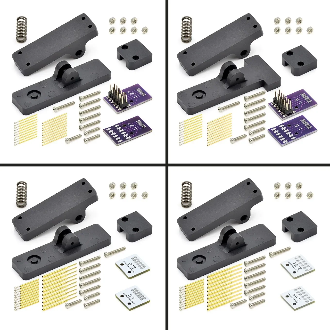 DIY 2.54 2.0 1.5 1.27 1.25 100mil 50mil 3P 4P 5P 6P 7P 8P 9P 10P PCB Clip Clamp Fixture Probe Pogo Pin Download Program Burn