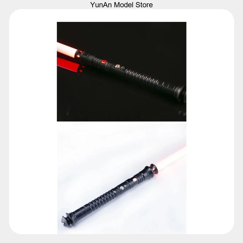 Yanqing 78-92cm Metal Pixel Telescopic Color Changing APP Luminous Sword Toy for Cosplay Prop Holiday Gift