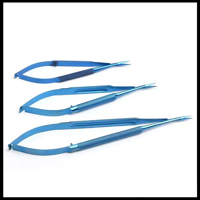 Eye Fine Corneal Scissors Open Canthus Surgical Microsurgical Scissors Titanium Alloy Venus Straight Curved Scissors