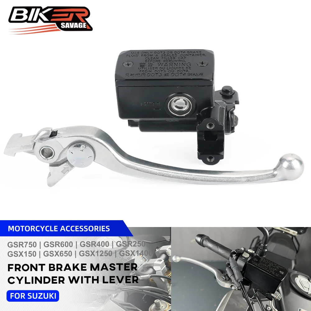 GSX-S750 Front Brake Master Cylinder With Switch Sensor For Suzuki GS500F GSR750 GSR600 GSR400 GSR250 R GSX150 650 1250 1400