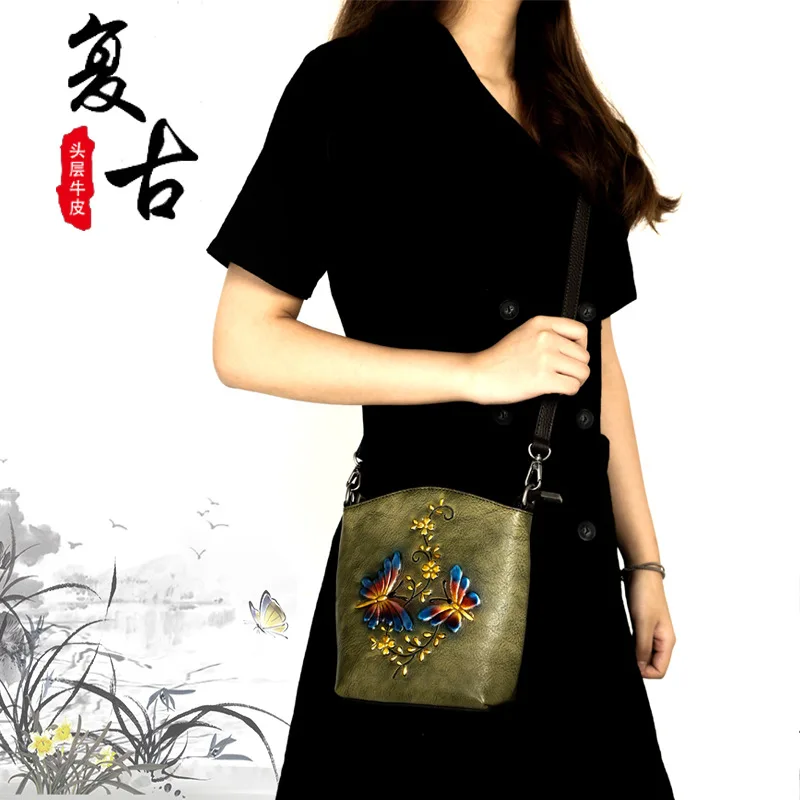 

Lady Tote Bag Genuine Leather Street Art Customize Printing Handbags Woman Sac A Mains Luxury Boston Bag Elegant