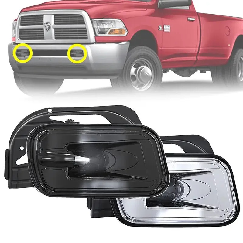 Bumper LED Fog Lights Lamp For 2010-2018 Dodge Ram 2500 3500 2009-2012 Ram 1500