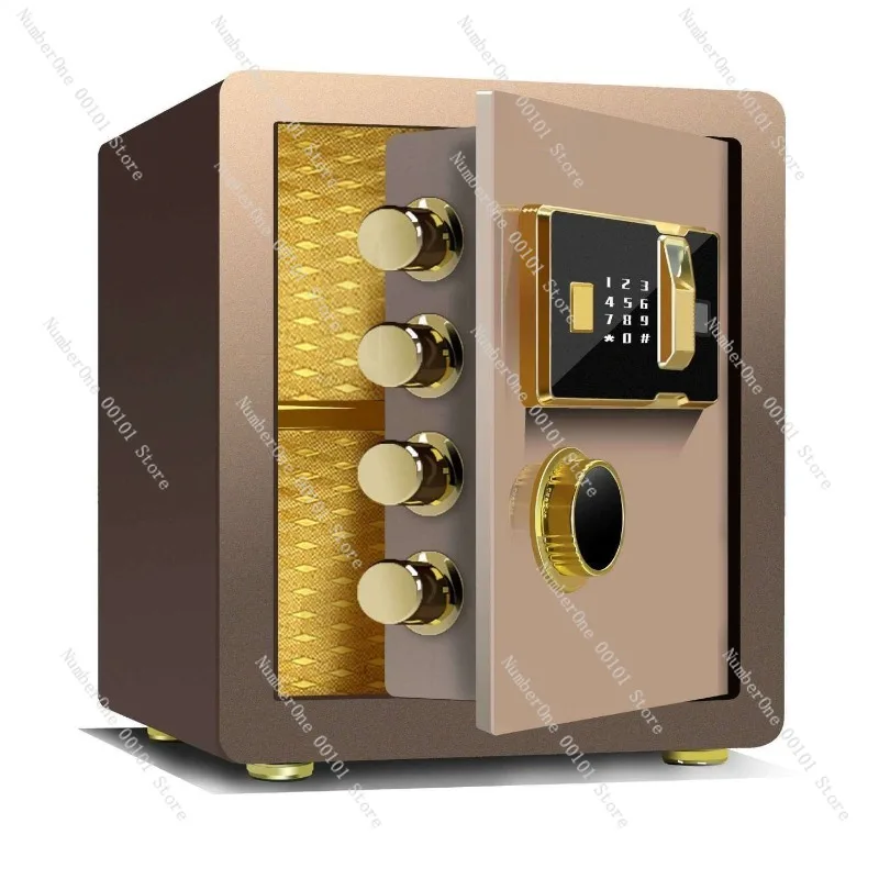 Electronic Password Fingerprint Safe, Hotel Home Office Security Box with Anti Theft Alarm, Digital Lock Safe