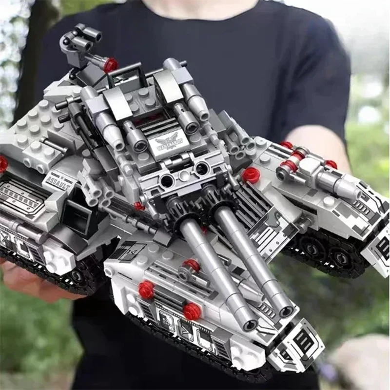 2025 WW2 vehículo militar tanque 8 en 1 avión camión modelo bloques de construcción DIY ladrillos niños juguetes de construcción regalos para niños adultos