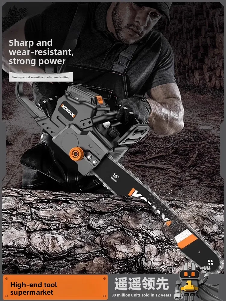 

Бытовая маленькая электрическая пила, мощная литиевая электрическая цепная пила, уличная деревообрабатывающая пила для резки валка, дерево