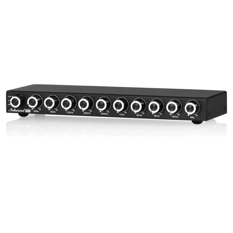 Return-Douk Audio HiFi EQ9 9-Band Stereo EQ Vorverstärker Analoger Vorverstärker Equalizer Audio-Prozessor für Zuhause/Auto