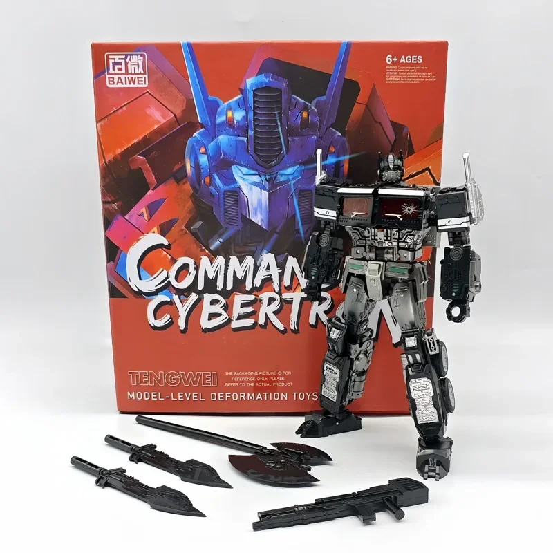 In Stock BAIWEI Transformation Toys TW-1027C Nemesis Prime Cybertron Commander Car Robot Model KO Action Figures Collection