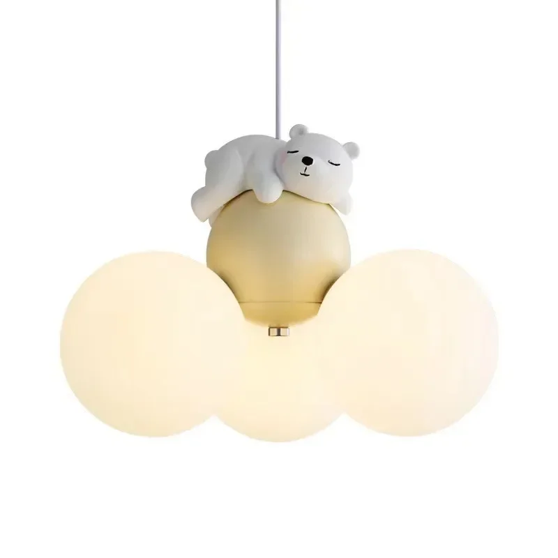 lustre de urso criativo dos desenhos animados para o quarto das criancas lampada criativa para o quarto protecao para os olhos senso ambiente balao fofo bola cremosa 01