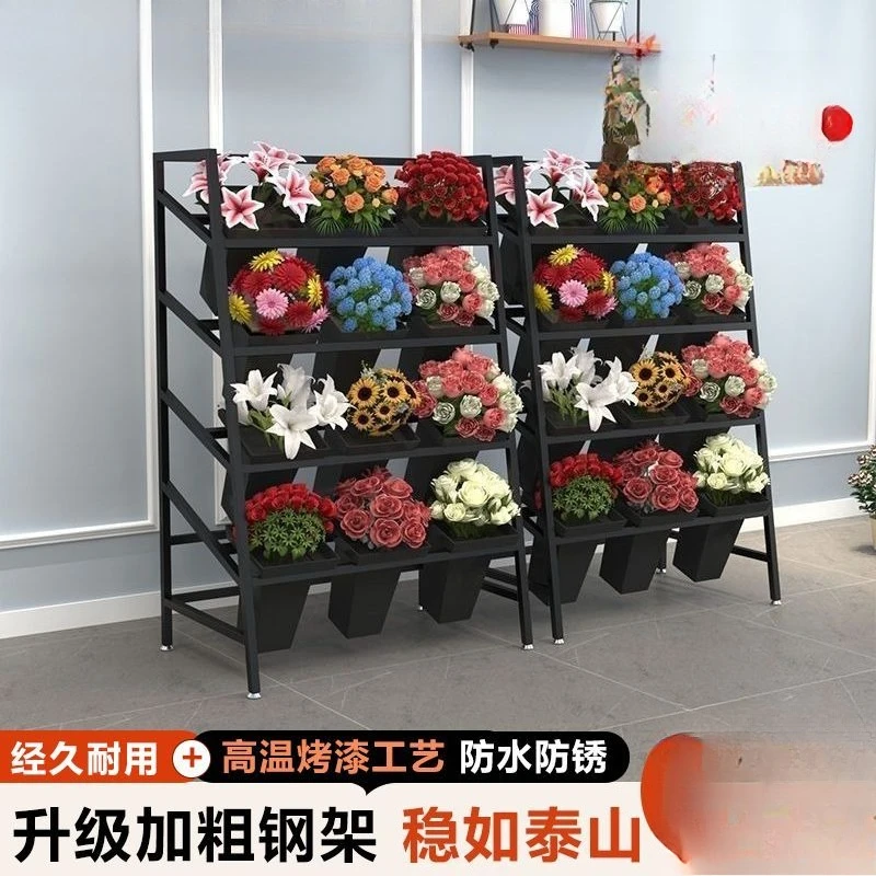 rack indoor household multi-layer living room balcony wrought iron flower stand flower stall display stand flower shop