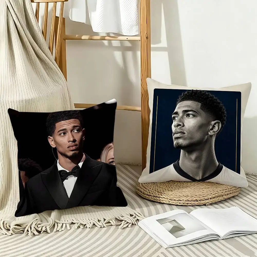 England Football Jude B-Bellingham  Pillow Case Pattern Printed Pillowcase For Living Room Sofa Cushion Cover