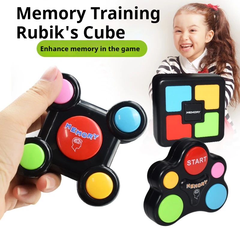 Macchina da gioco di memoria per bambini Giocattolo educativo Dispositivo di gioco di addestramento della memoria flash interattivo Rompicapo creativo per bambini