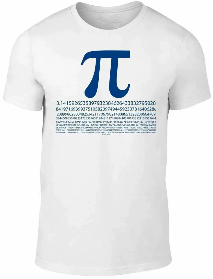 Funny Mathematics Maths Science Joke Fashion Pi Numbers T Shirt. Short Sleeve 100% Cotton Casual T-shirts Loose Top Size S-3XL