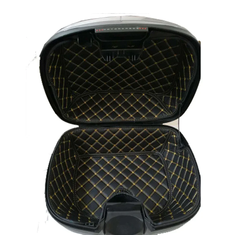 FOR SHAD SH37 SH44 Trunk Cargo Liner Protector Leather Seat Bucket Pad Storage Box Mat Bucket Style Motorcycle Accessorie