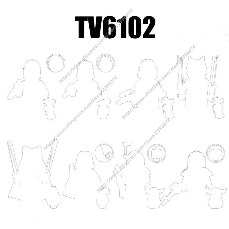 

Фигурки героев фильма TV6102, кубики, игрушки, TV8009 TV8010 TV8011 TV8012 TV8013 TV8014 TV8015 TV8016