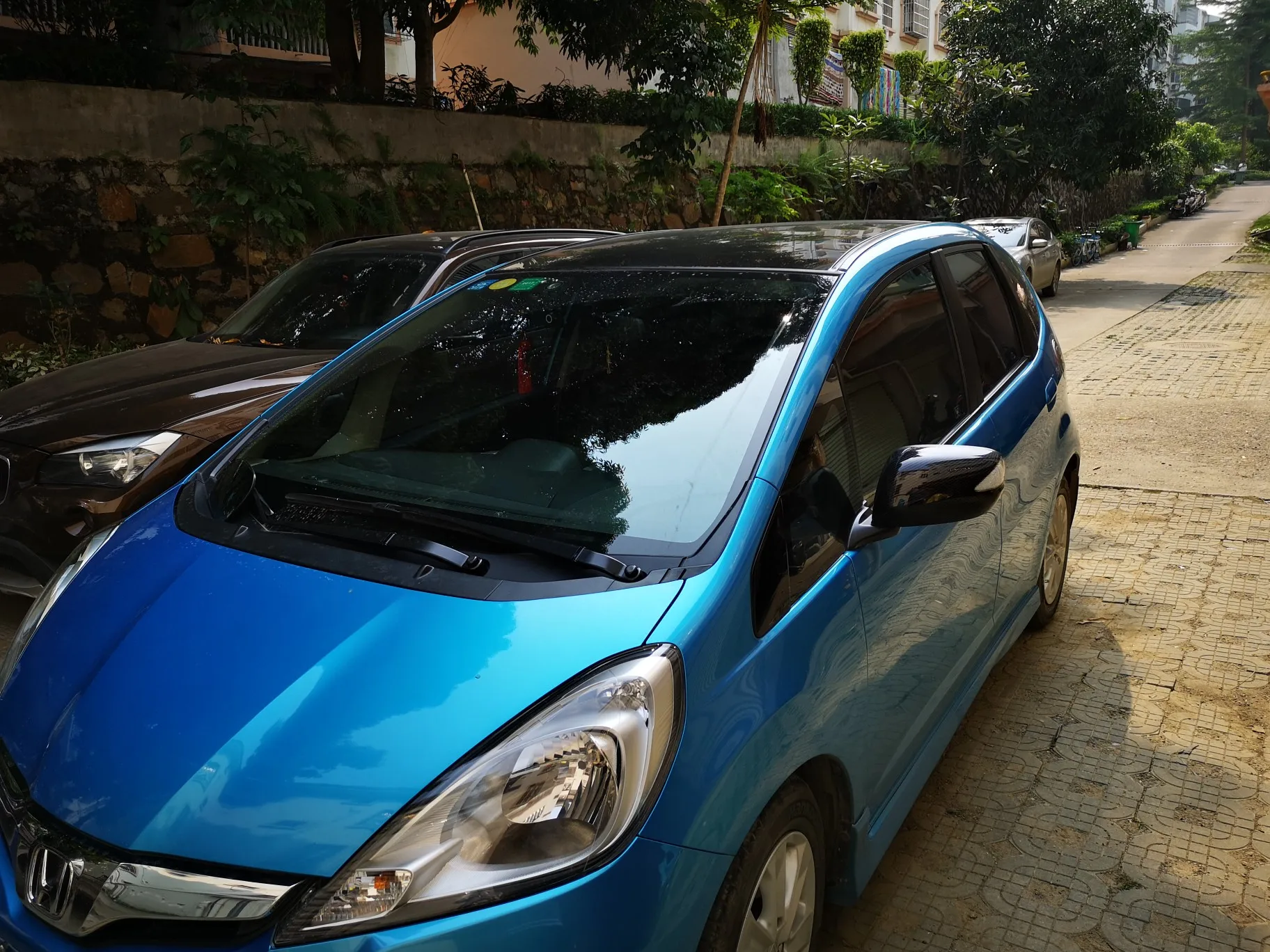 

Car Styling For HONDA FIT JAZZ 2009-2013 GE6 GE8 Rearview Mirror Cover Cap Housing Replace Style Auto Parts Accessories