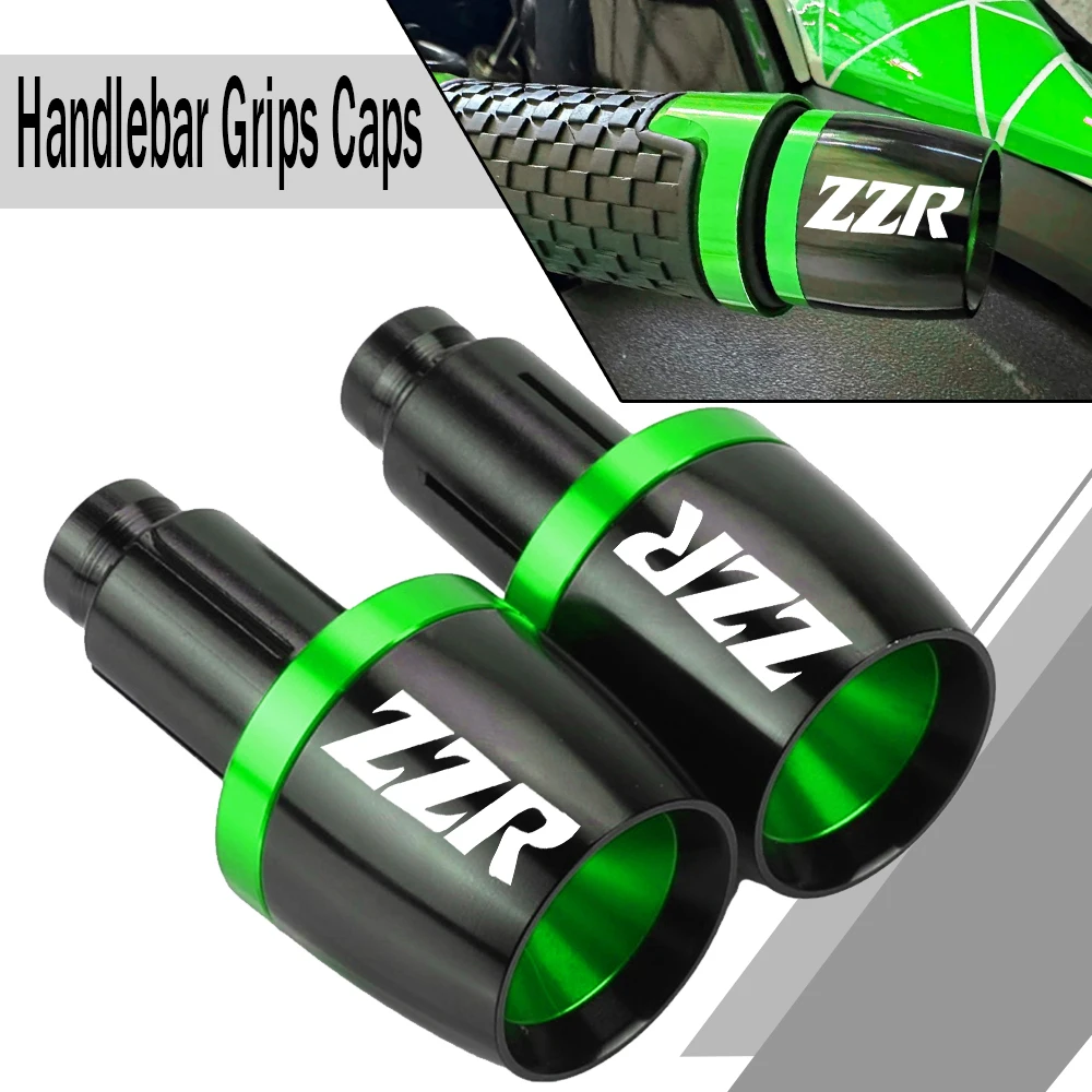 For KAWASAKI ZZR 250 600 1200 1400 ZZR250 ZZR600 ZZR1200 22mm Motorcycle Handlebar Grips Bar Ends Cap Handle Counterweight Plug