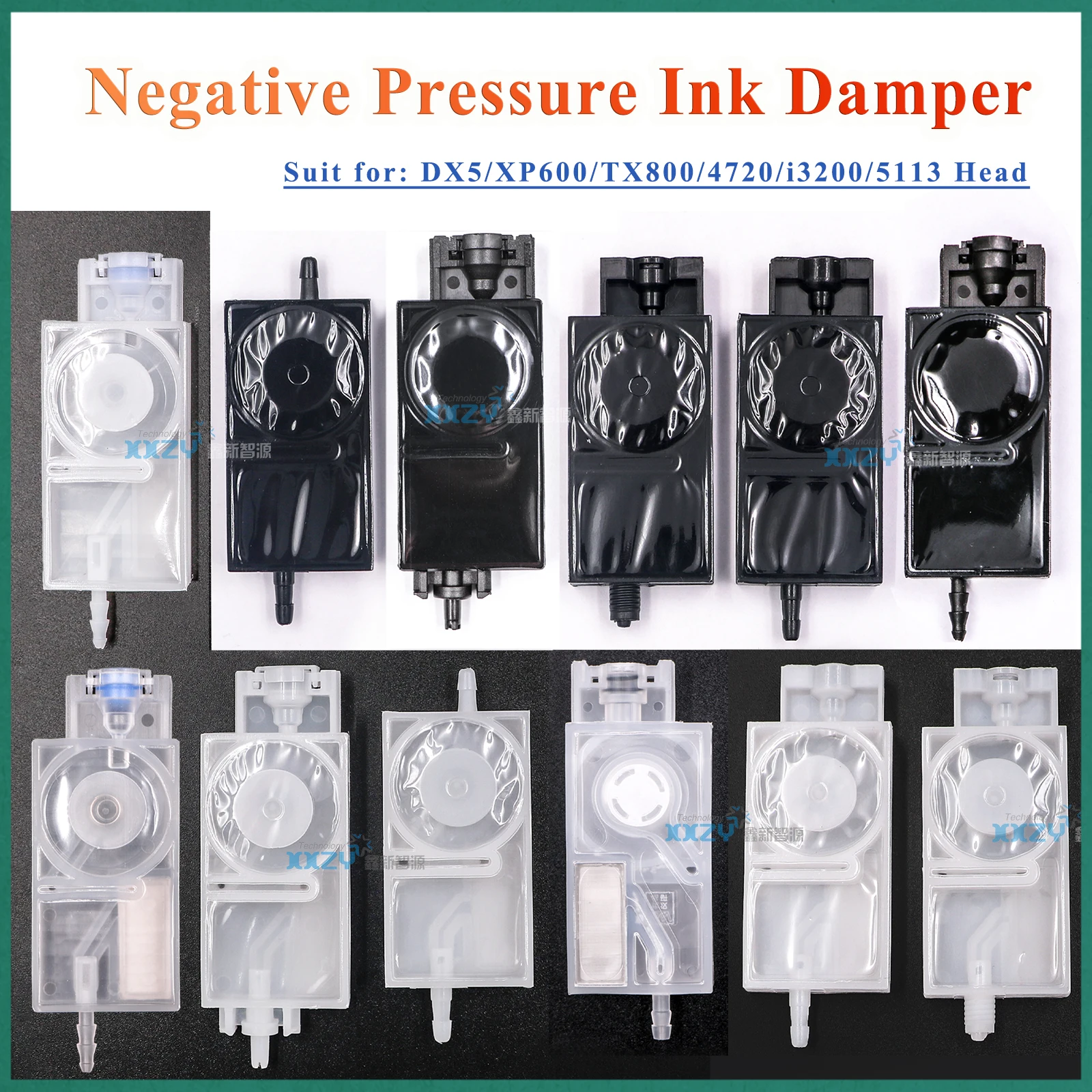 10PCs Eco-solvent Printer Ink Damper for EPSON DX5 XP600 I3200 4720 Printhead Negative Pressuer Dumper TX800 Head for UV Printer