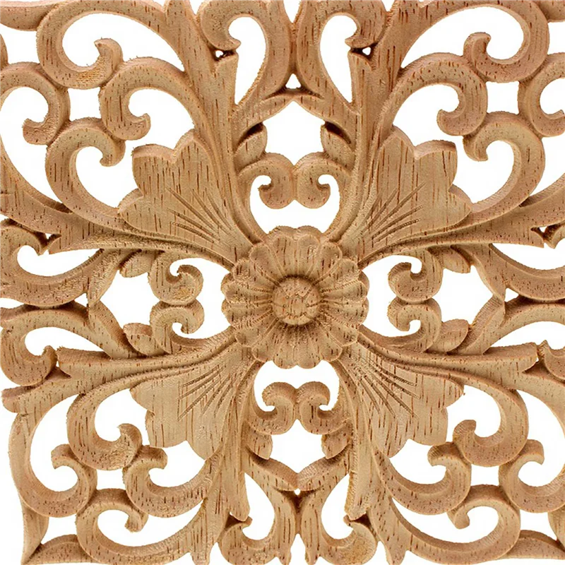BHTS-8X Wooden Decal Supply European-Style Applique Real Wood Carving Accessories And Retail.Woodcarving