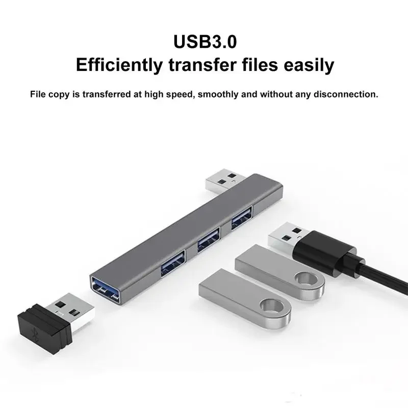 

4 Port USB 3.0 Hub High Speed Type C Splitter MultiInterface Wireless HUB Expansion Docking Station For PC Computer Accessories