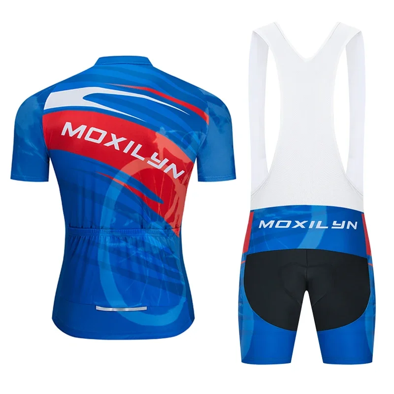 Moxilyn 2024 Mens Black Cycling Clothing MTB uniform Bike Wear Cycling Jersey Short Set Ropa Ciclismo Maillot Culotte