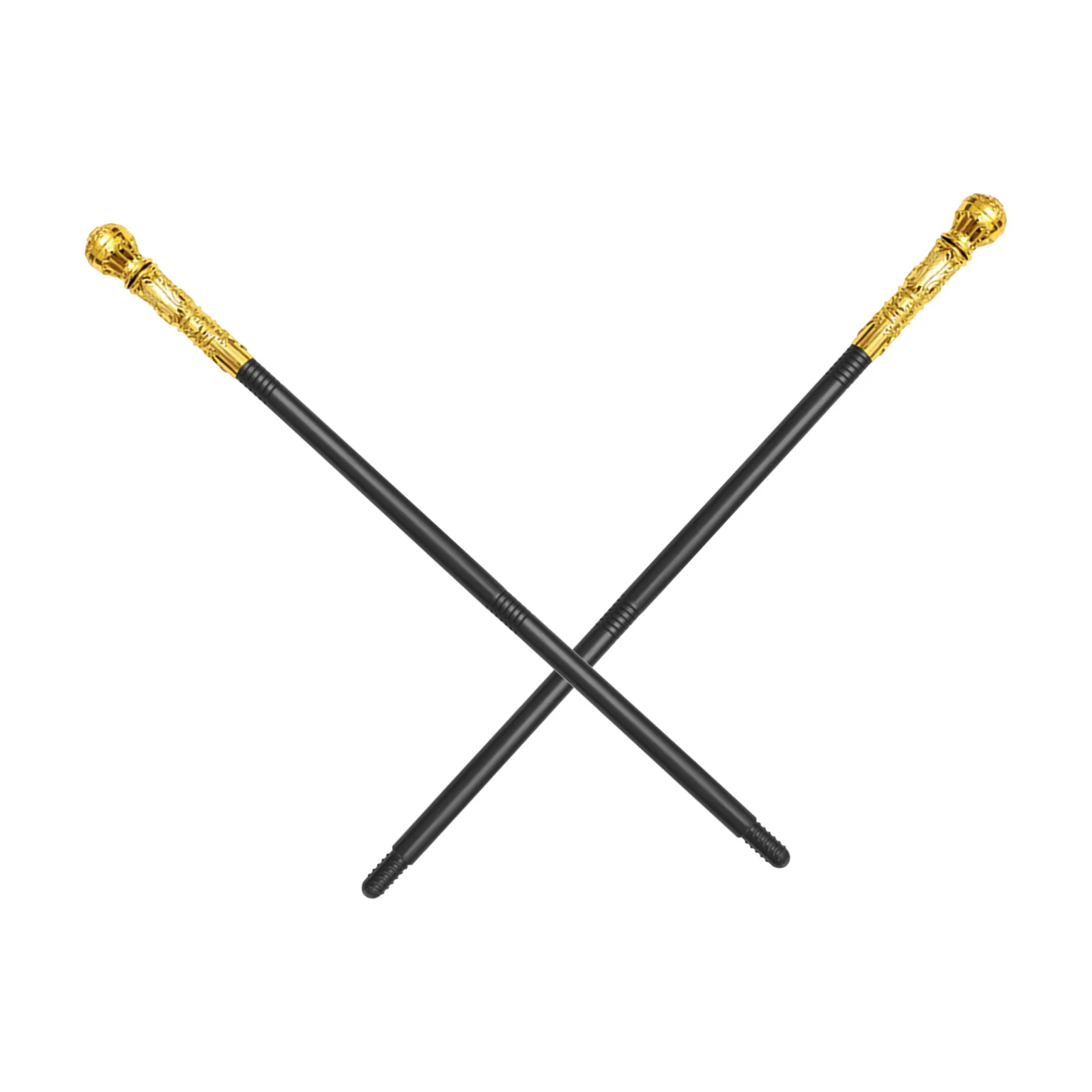 

2pcs King Scepter Plastic Stage Performance Prop Lightweight Decorative Walking Stick For Halloween Cosplay Party Egyptian