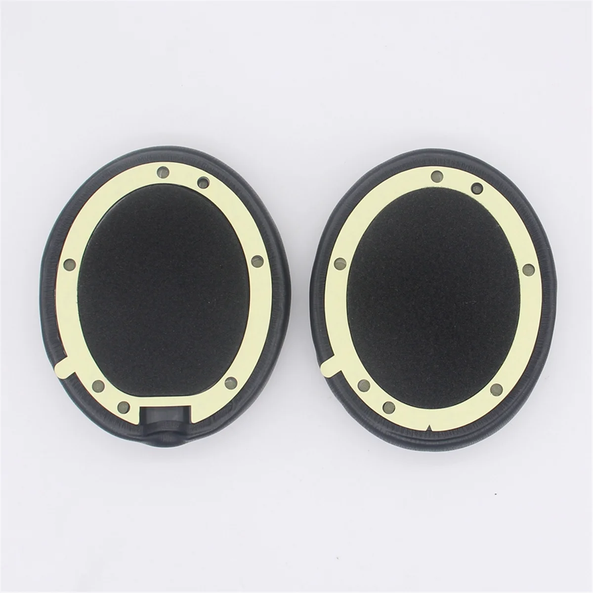 وسائد أذن بديلة للأذن لاسلكية مع إسفنجة عازلة للضوضاء من الجلد البروتيني الناعم باللون الأسود