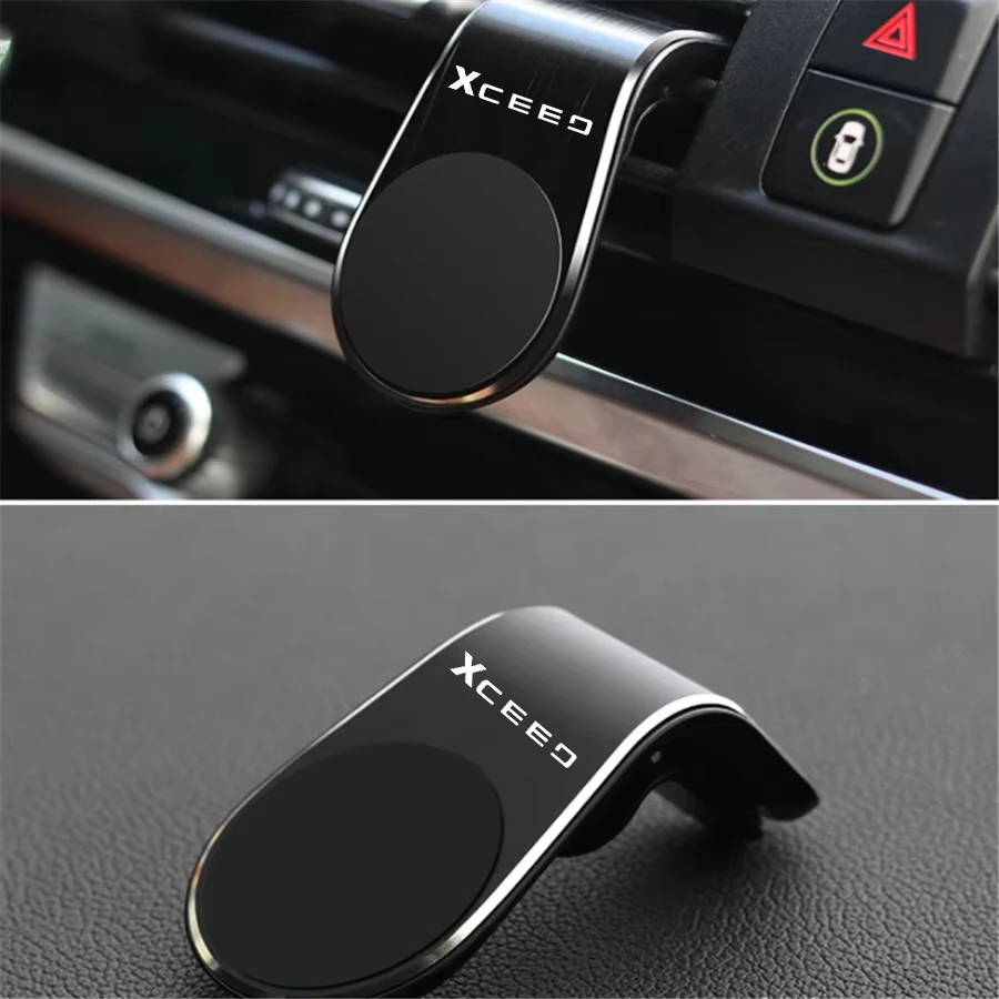 Universal Magnetic Car Phone Holder Air Vent Mount Stand In Car GPS Phone Stand For KIA Xceed New Style L-shaped Accessories