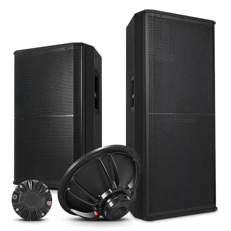 Single and double 15-inch outdoor stage performance wedding meeting speakers high-power audio set