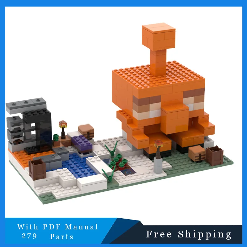 

279 PCS Famous Game Golem House Building Blocks Bricks Model For Children Educational DIY Assembly Toys Christmas Festival Gifts