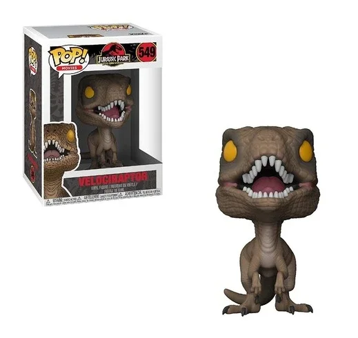 FUNKO POP Jurassic-world & Dinosaur Velociraptor #549 #550 Action Figure Boy toys for children birthday Gift