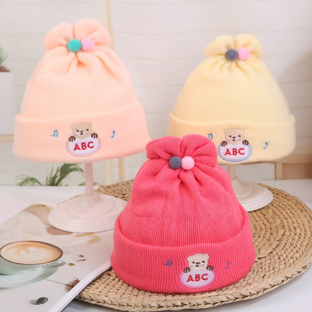 Cartoon Breathable Hat Super Soft Thickened Cotton Hat 0-6 Months Newborn Hat Outdoor