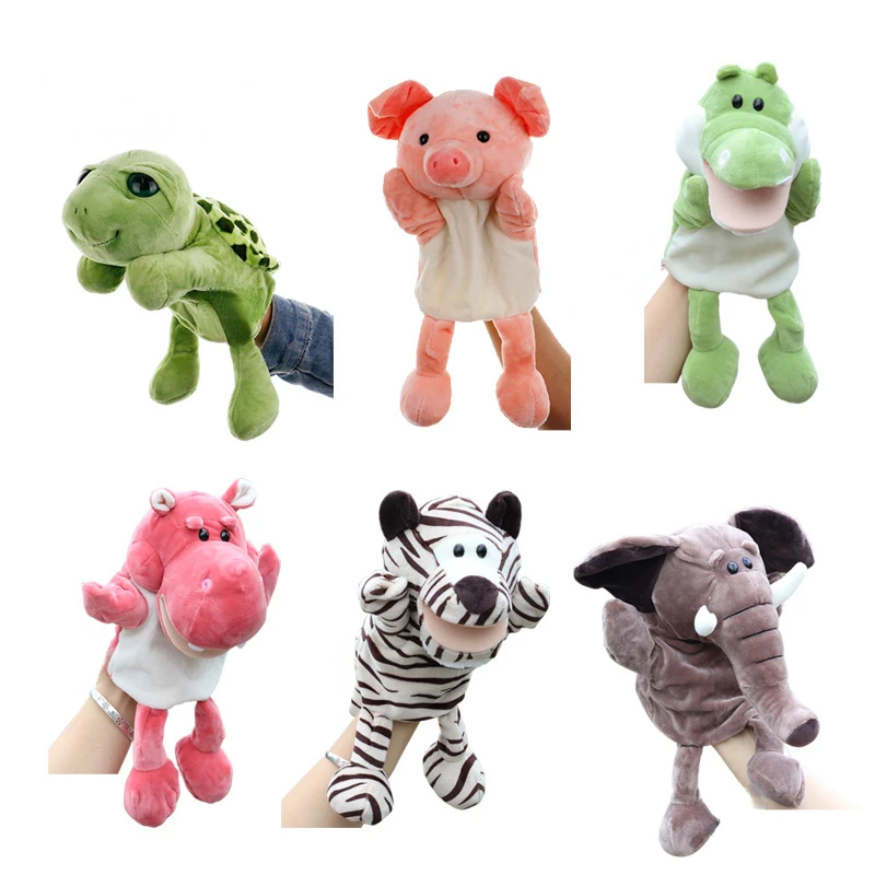 Cute cartoon animals children finger puppet story learning to accompany toys kindergarten class doll baby comfort plush toys