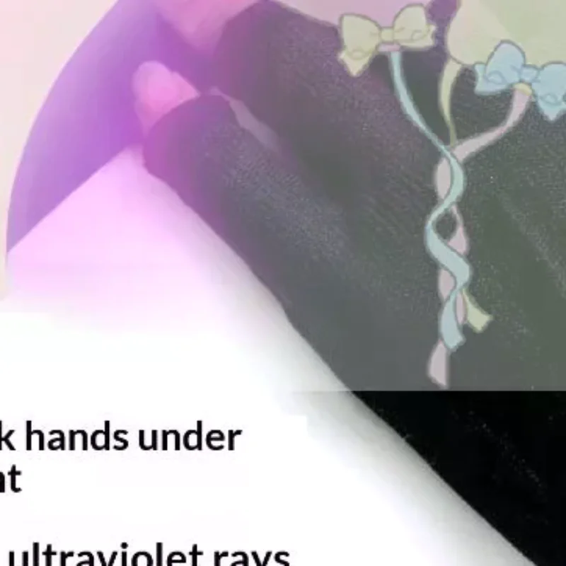2Pcs 1 Pair New Anti UV Thin Nail Gloves Anti Black UV Gel Shield Glove Fingerless Manicure Nail Art Tools LED Lamp Nails Dryer